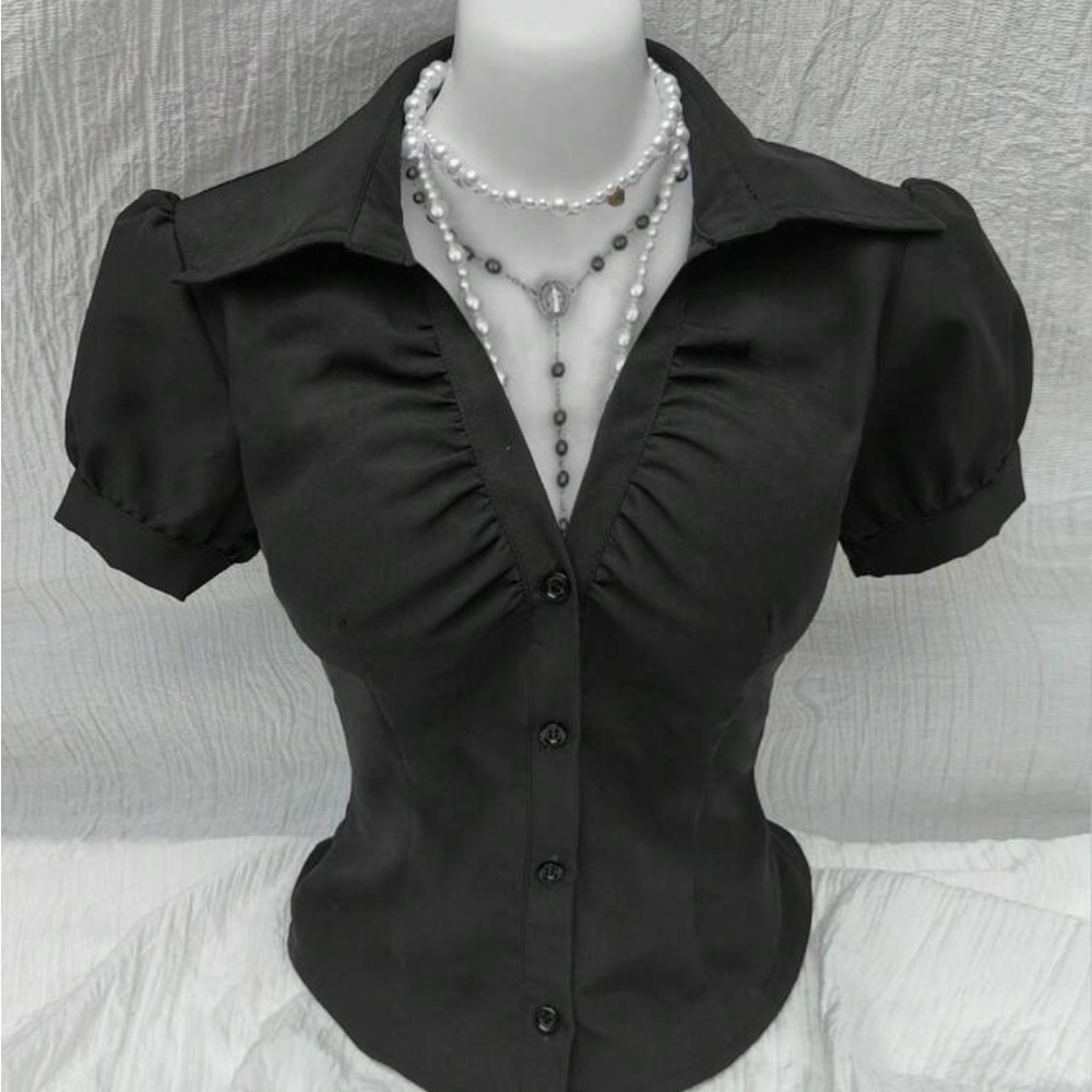Elegant Black Women's Top